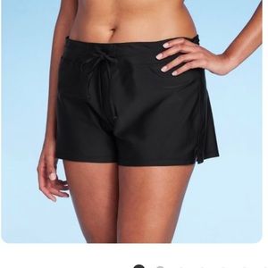 Women's Active Black Swim Shorts Kona Sol Medium NWT